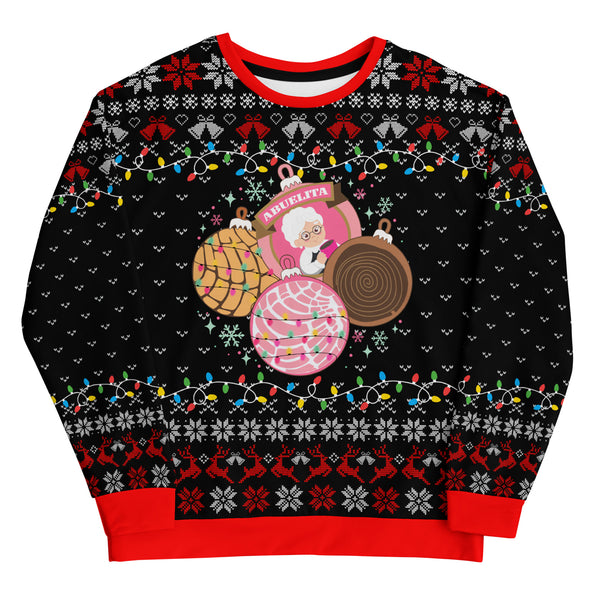 Abuelita and Conchas Christmas Ornament Ugly Sweatshirt Abuelita and Conchas Christmas Ornament Ugly Sweatshirt
