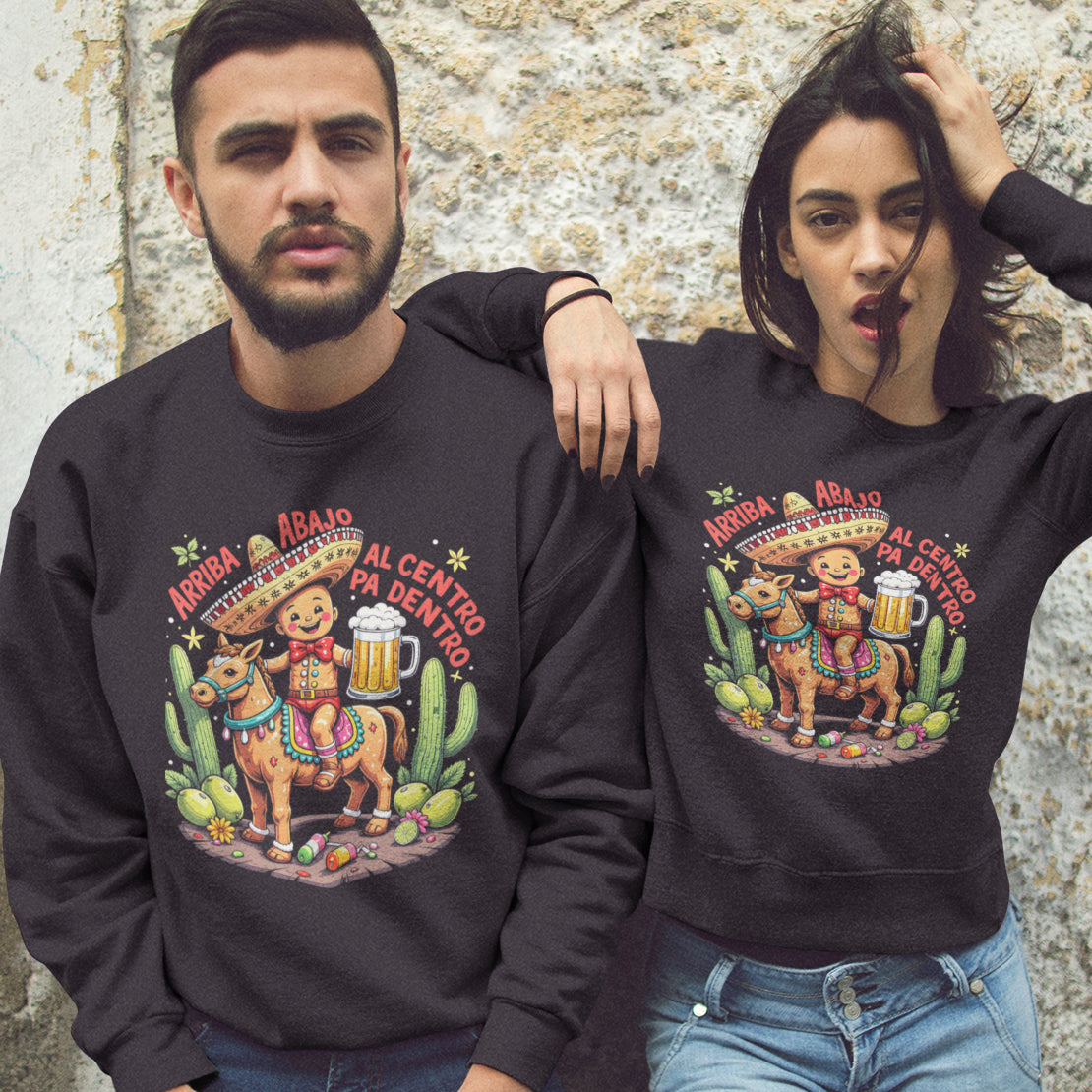 Arriba Abajo Al Centro Pa’ Dentro Navidad Sweatshirt