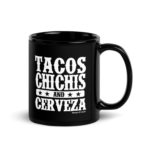 Tacos Chichis and Cerveza Coffee Mug for Latinos