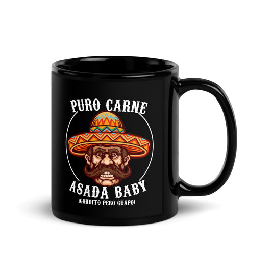 Puro Carne ASADA Baby Gordito Pero Guapo Coffee Mug for Latinos