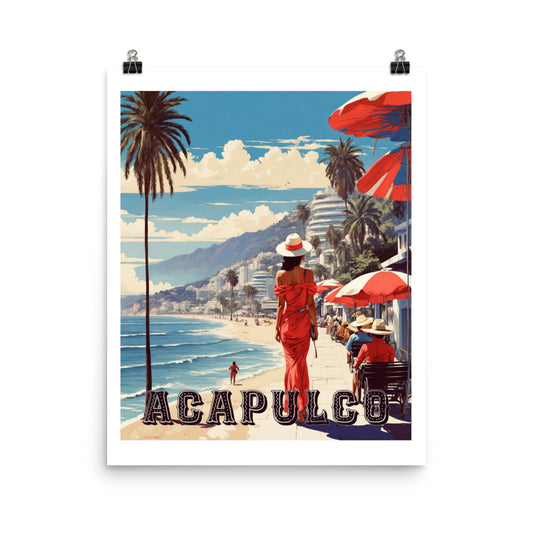 Acapulco Mexico Travel Vintage Poster Art Prints