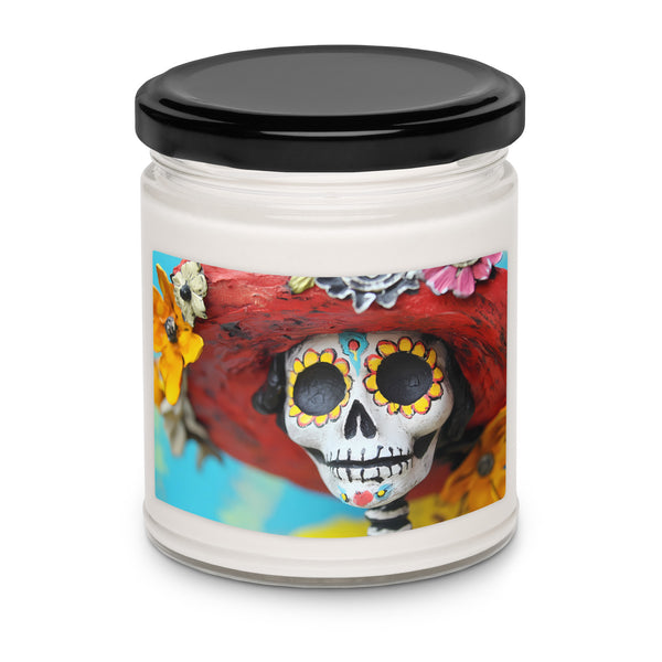 La Catrina Alegre Festive Scented Soy Candle La Catrina Alegre Festive Scented Soy Candle