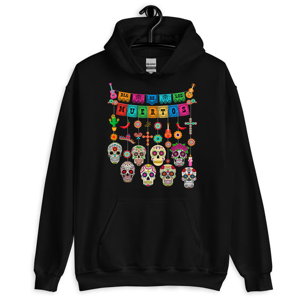 Dia De Los Muertos Funny Day of the Dead Hanging Skulls Hoodie Dia De Los Muertos Funny Day of the Dead Hanging Skulls Hoodie