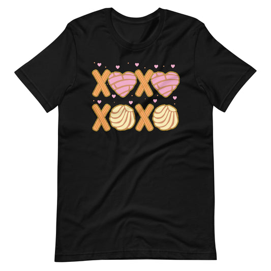 XOXO Conchas Valentine's Day Unisex T-shirt for Latinos
