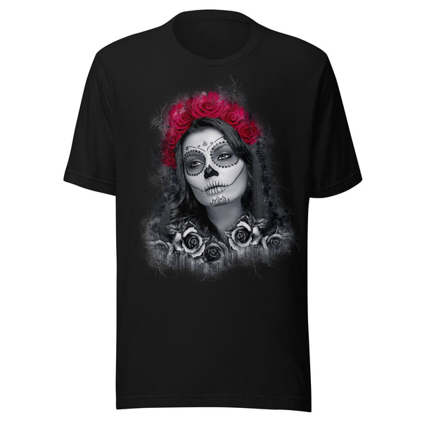 La Reina de las Rosas - Día de los Muertos Tee La Reina de las Rosas - Día de los Muertos Tee