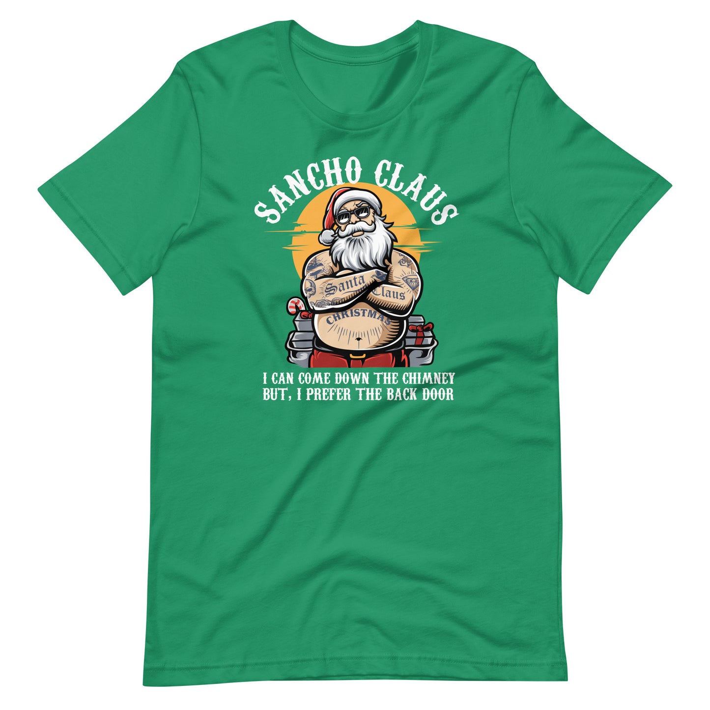 Sancho Claus I Prefer the Back Door Christmas T-Shirt