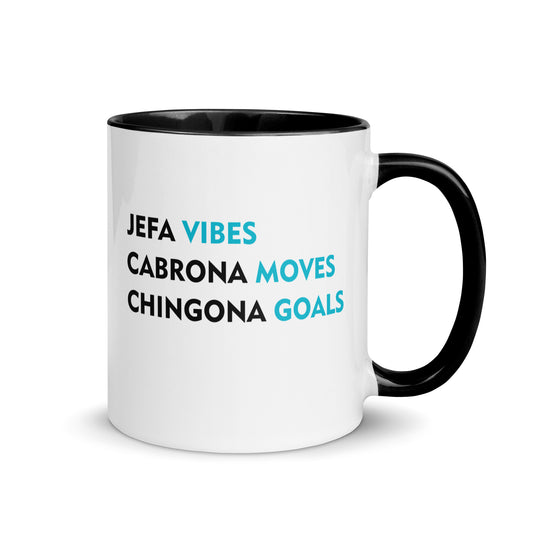 Jefa Vibes Cabrona Moves Chingona Goals Latina Mug