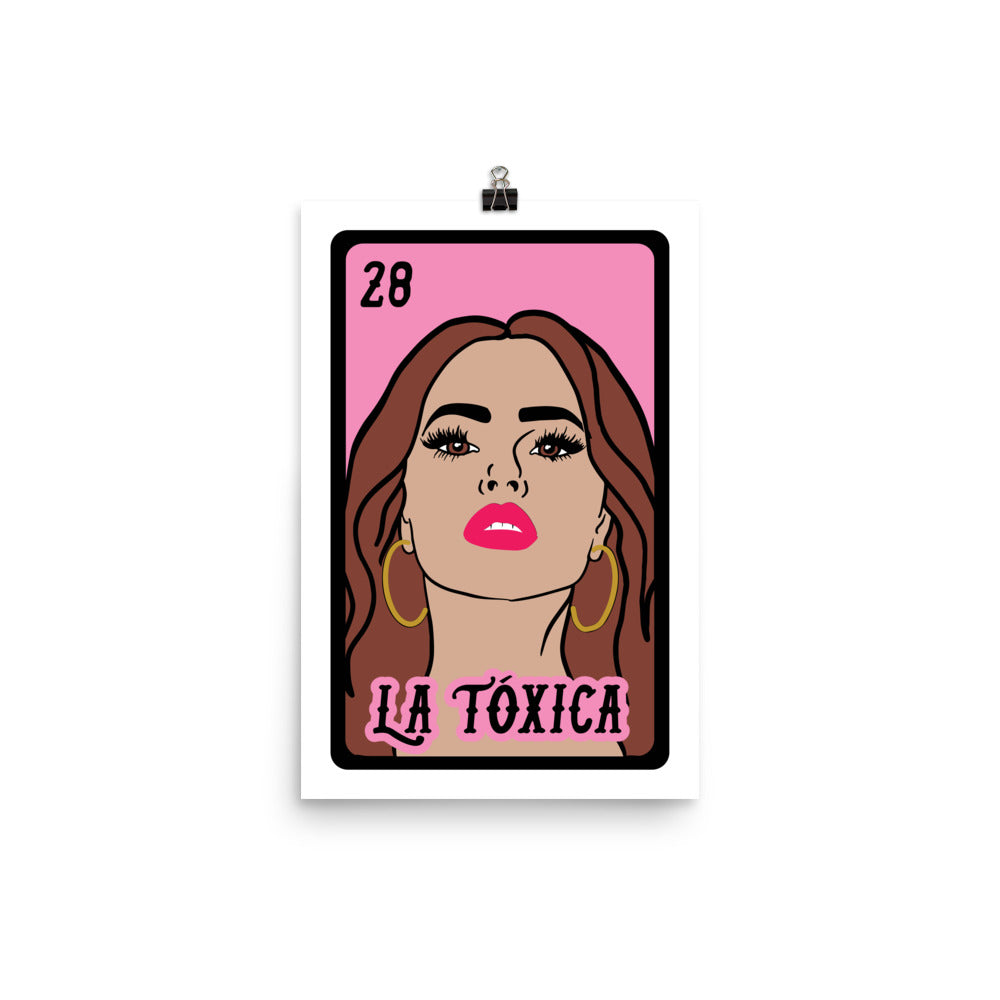 La Toxica Mexican Loteria Poster