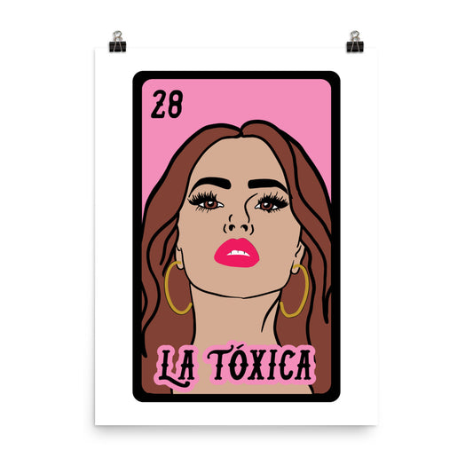 La Toxica Mexican Loteria Poster