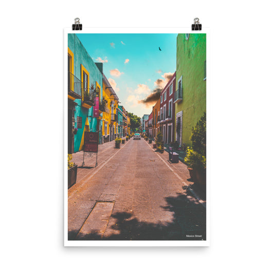 Colors of Street in Mexico Poster