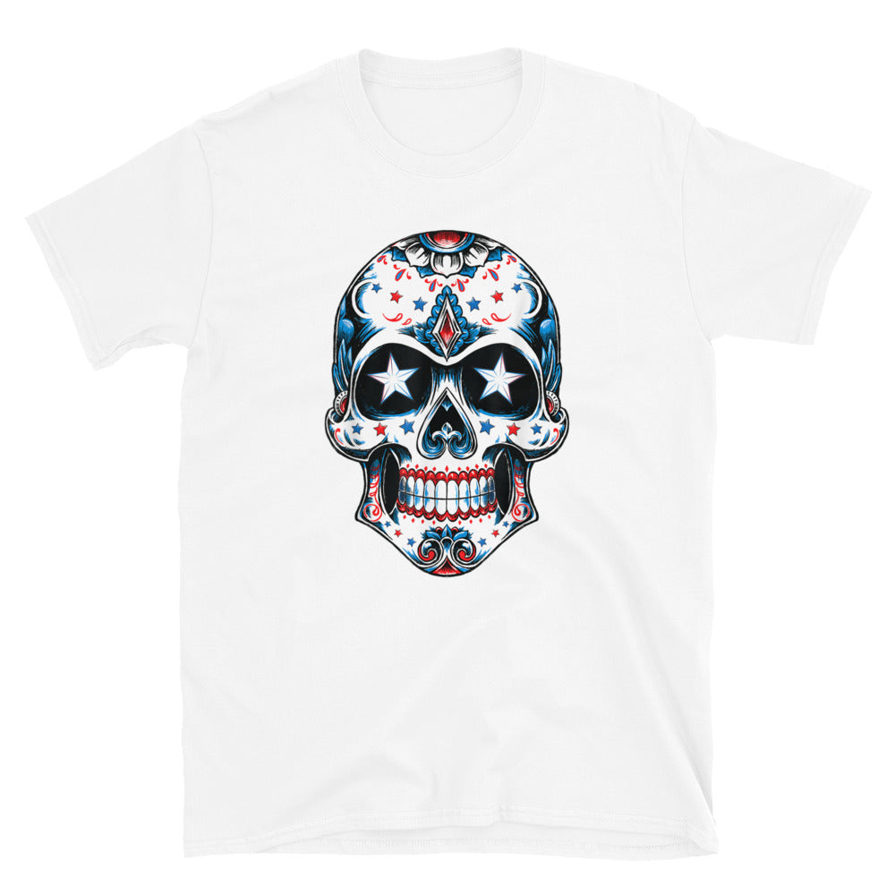 4th of July American Sugar Skull T-Shirt