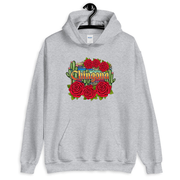 Chingona Red Roses Unisex Hoodie Chingona Red Roses Unisex Hoodie