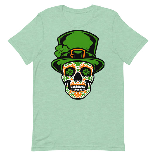St. Patrick's Irish I Was Mexican Skull Unisex T-Shirt