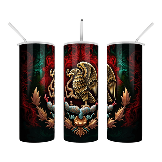 Mexico Patriotic Stainless Steel Tumbler 20oz