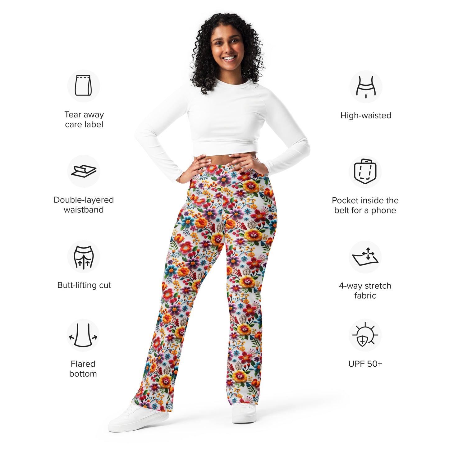Floral Flare leggings for Latina