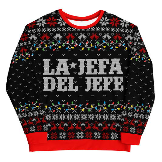 La Jefa Del Jefe Ugly Christmas Sweatshirt