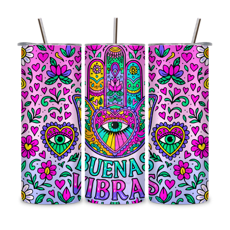 Buenas Vibra Stainless Steel Tumbler – 20 oz