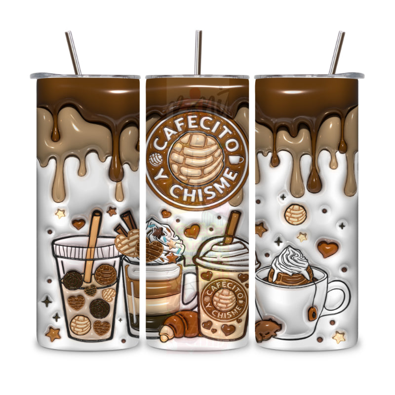 Cafecito Y Chisme Stainless Steel Tumbler 20 oz