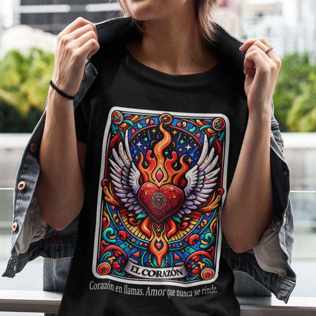 El Corazón Mexican Lotería T-Shirt