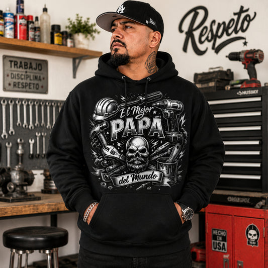 El Mejor Papá del Mundo Tee – Herramientas y Respeto Edition