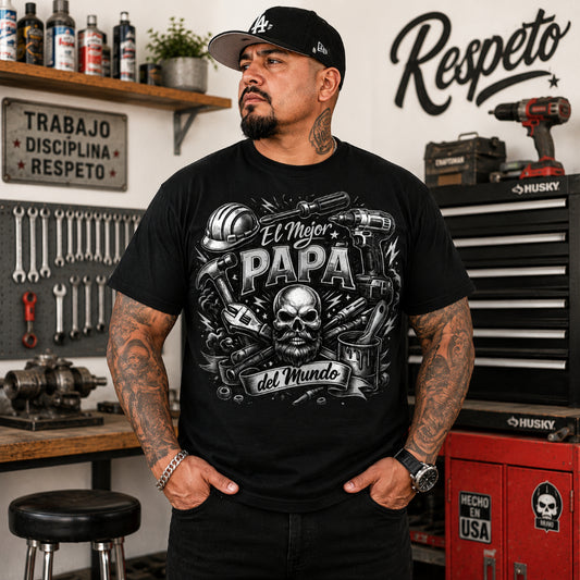 El Mejor Papá del Mundo T-Shirt - Herramientas y Respeto Edition