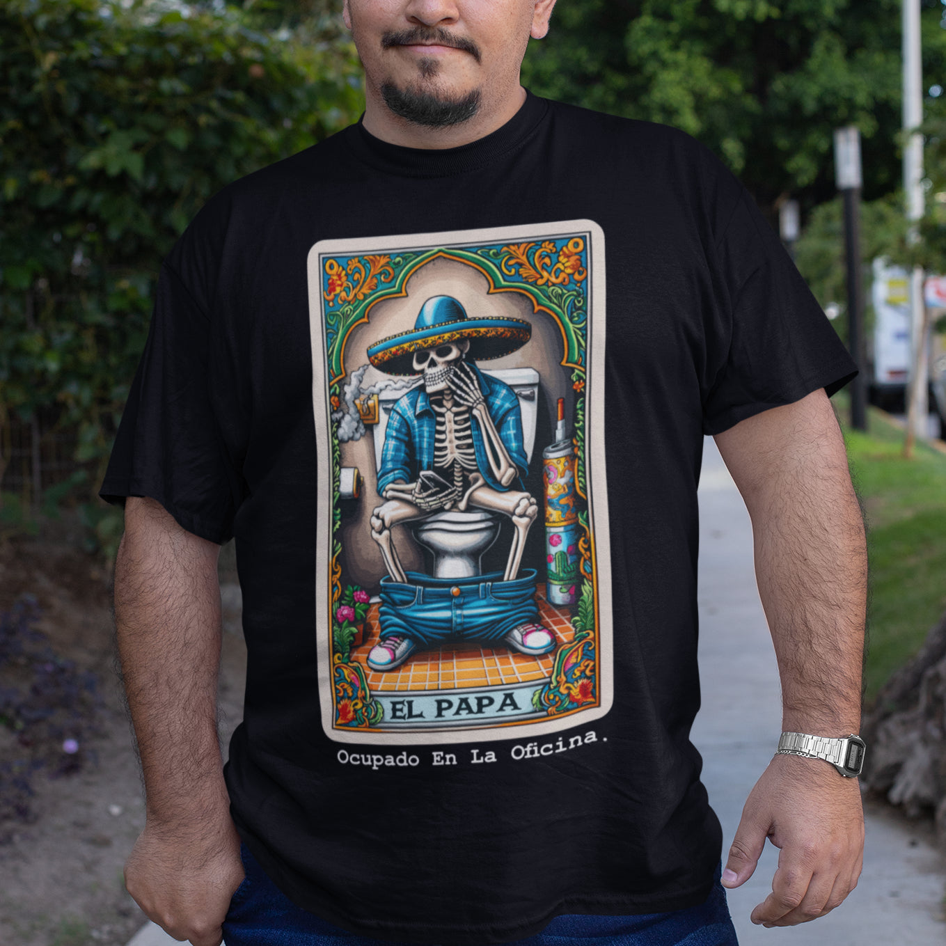 El Papa Ocupado En La Oficina Loteria T-Shirt