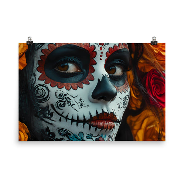 Soulful Eyes Día de los Muertos Poster