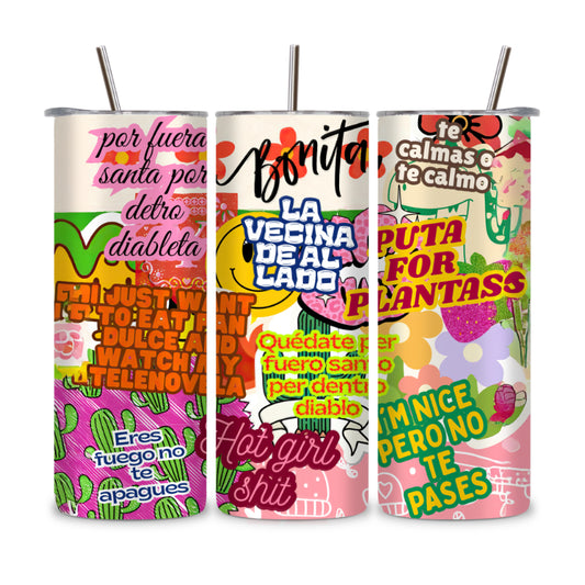 Sassy Stainless Steel 20 oz Tumbler for Latina