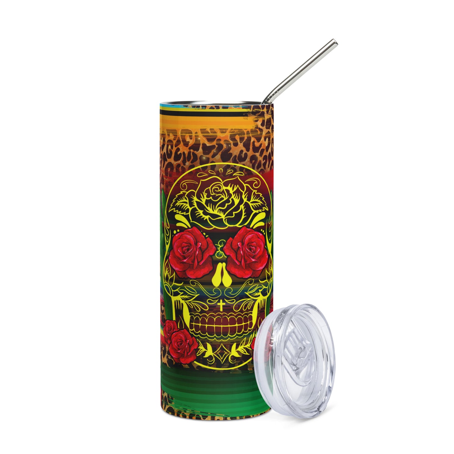 Mexican Calavera Stainless steel tumbler