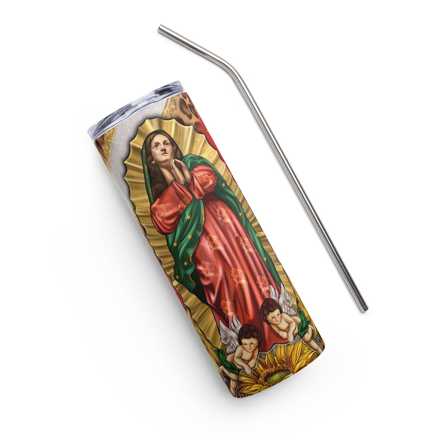 Lady of Guadalupe Stainless steel tumbler