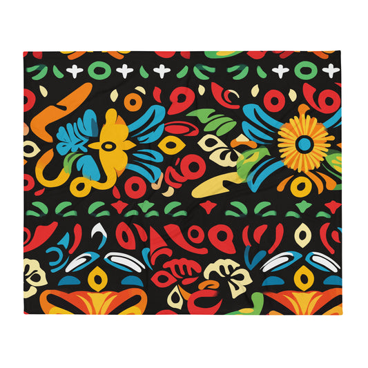 Geometric Art Mexican Throw Blanket #18