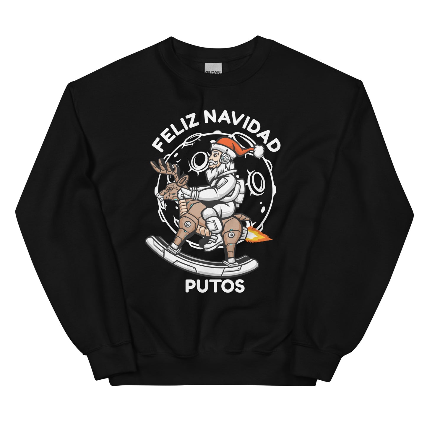 Astronaut Santa Feliz Navidad Putos Navidad Sweatshirt