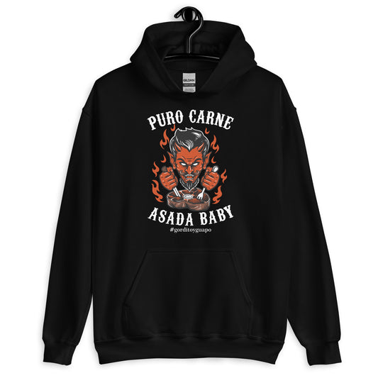 Puro Carne ASADA Baby #gorditoyguapo Unisex Hoodie