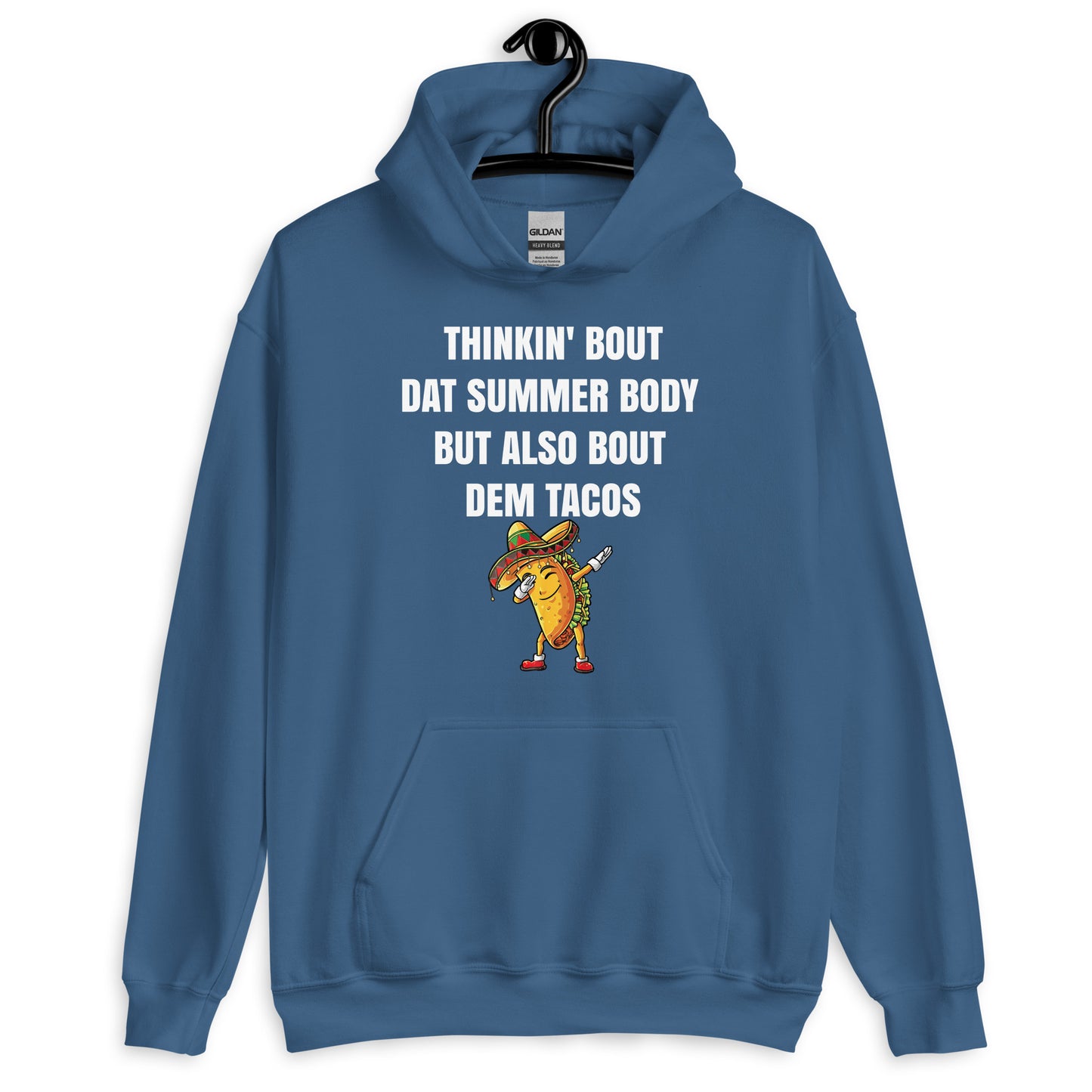 Thinkin About Dem Tacos Unisex Hoodie for Taco Lovers