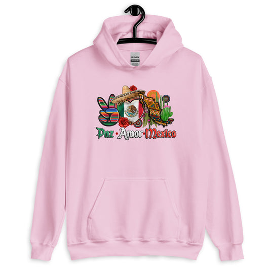 Paz Amor Mexico Latino Hoodie