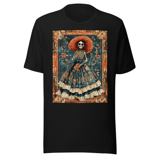 Dia De Los Muertos Sugar Skull Lady t-shirt