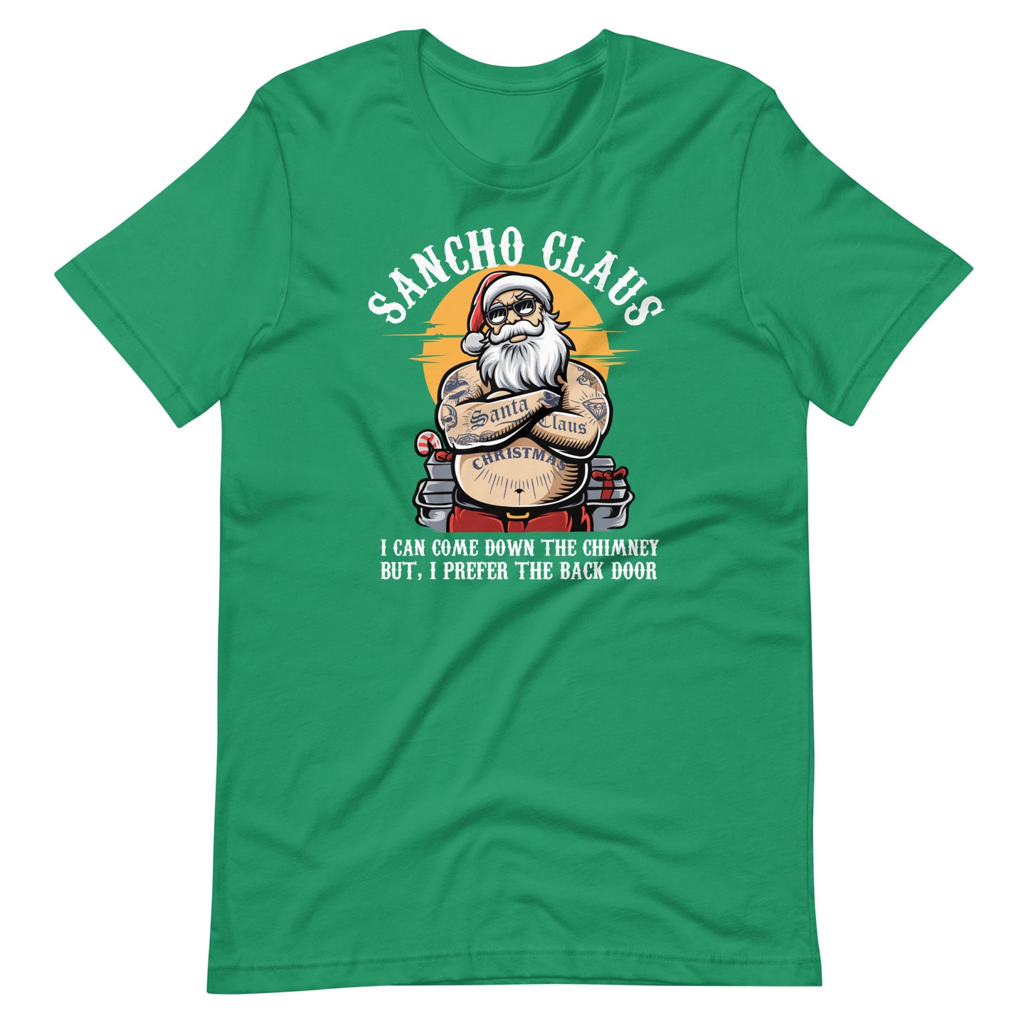 Sancho Claus I Prefer the Back Door Christmas T-Shirt