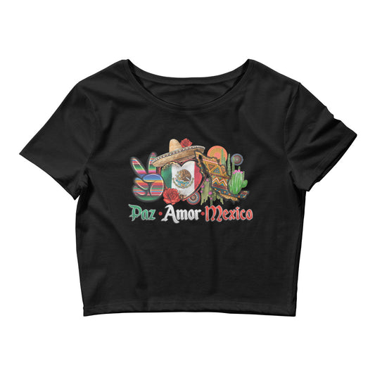 Paz Amor Mexico Women’s Crop Tee