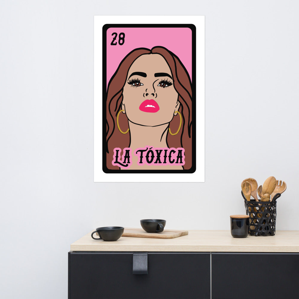 La Toxica Mexican Loteria Poster
