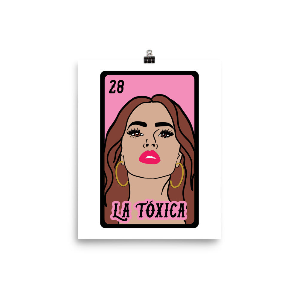 La Toxica Mexican Loteria Poster