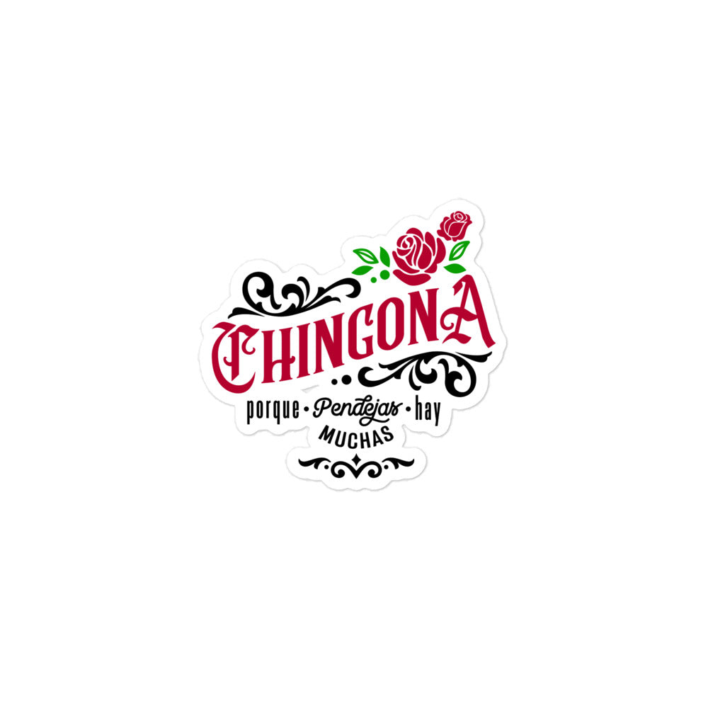 Chingona Porque Pendejas Hay Muchas Sticker