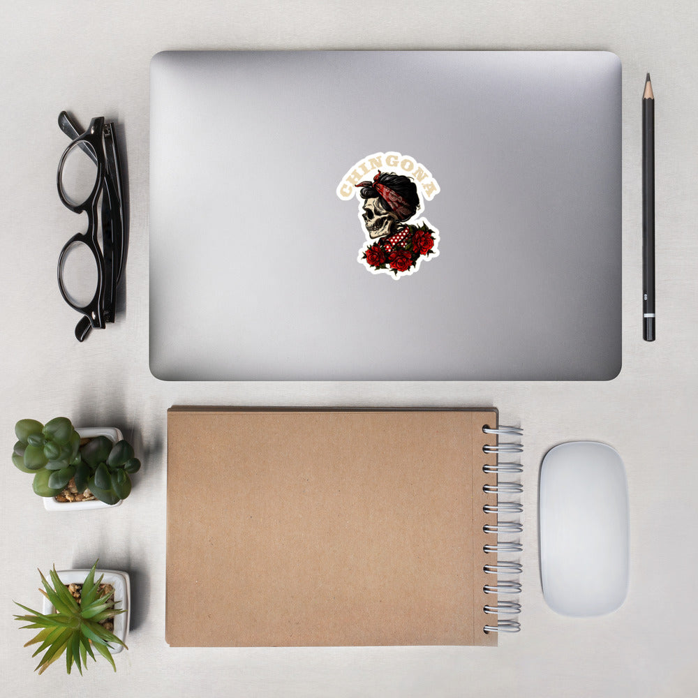 Chingona Red Roses & Bandana Sticker