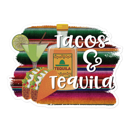 Tacos & Tequila Bubble-free stickers