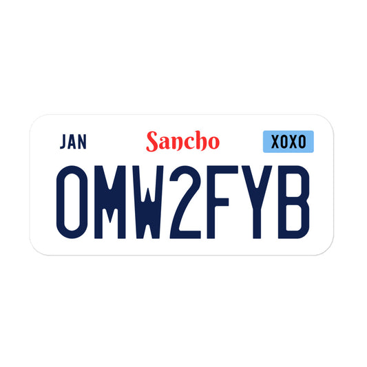 OMW2FYB Sancho Land Bubble-free stickers