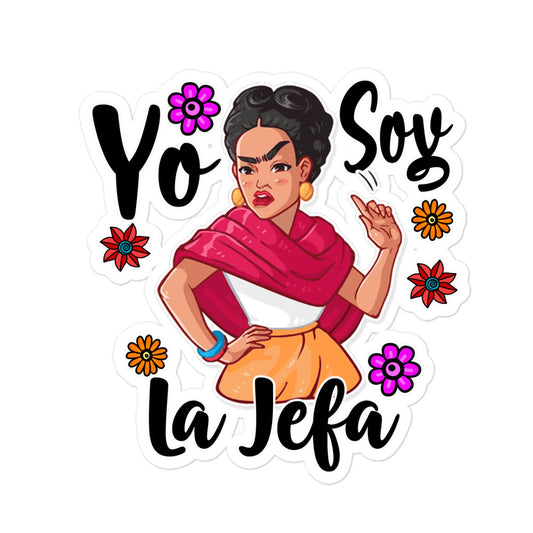 Yo Soy La Jefa Bubble-free sticker