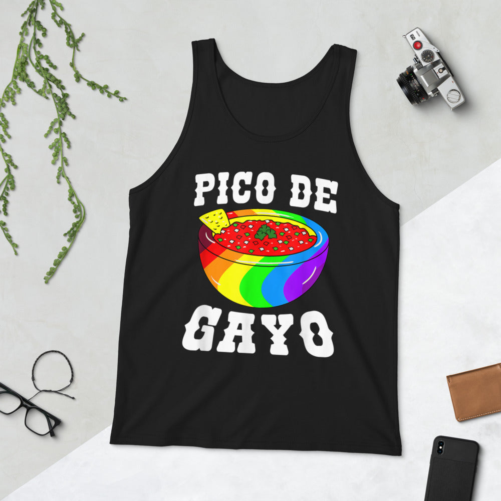 Pico De Gayo Lation Gay Unisex Tank Top