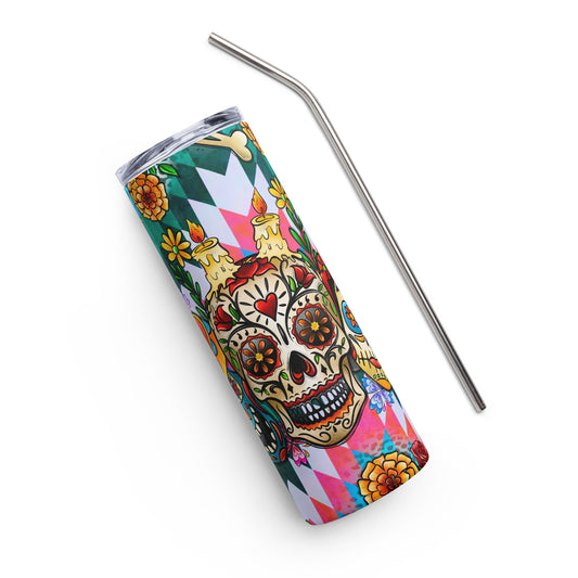 Sugar Skull Familia Stainless steel tumbler