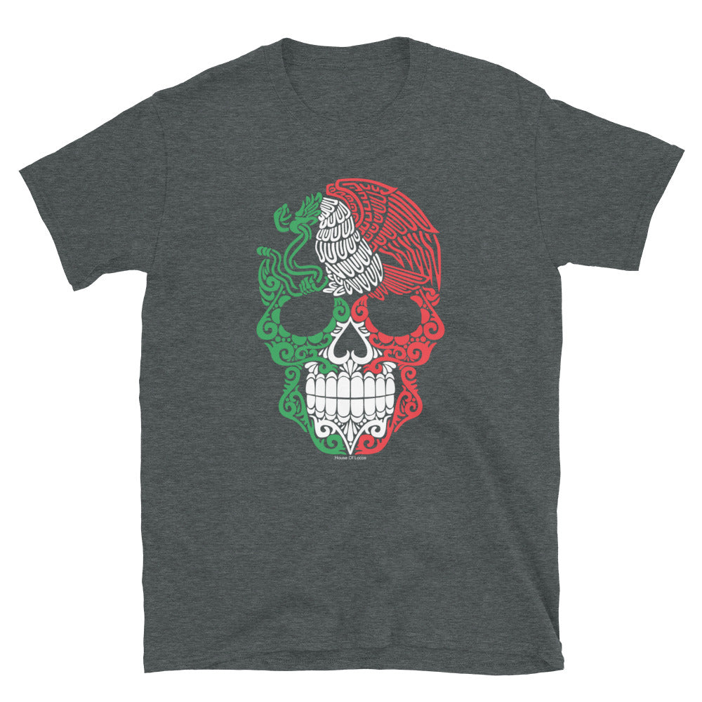 Calavera Mexicana con Aguila T-Shirt