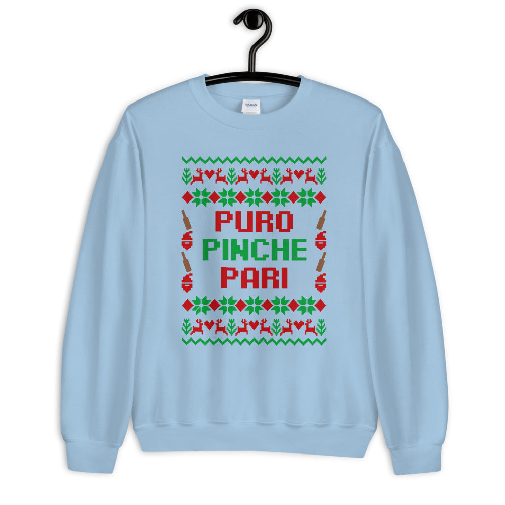 Puro Pinche Pari Ugly Christmas Sweatshirt