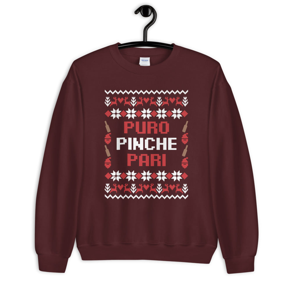 Puro Pinche Pari Ugly Christmas Sweatshirt
